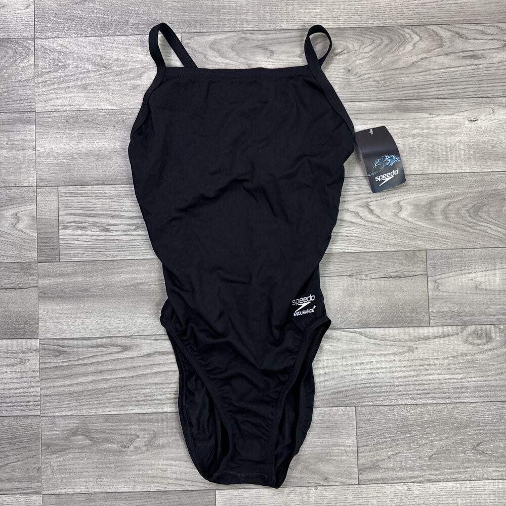 Speedo Endurance + Flyback Training Swimsuit Black sz 30 / XS